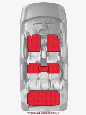 ЭВА коврики «Queen Lux» комплект для Hyundai H-1 (1G)